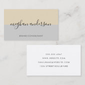 Zwei farbige Blocksignatur Visitenkarte (Vorne/Hinten)