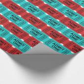 Zwei farbige Filmkarten-Party-Musterverpackung Geschenkpapier (Ecke)