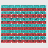 Zwei farbige Filmkarten-Party-Musterverpackung Geschenkpapier (Flach)