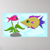 Zwei farbige Fische Poster (Vorne)