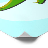 Zwei farbige Fische Poster (Ecke)