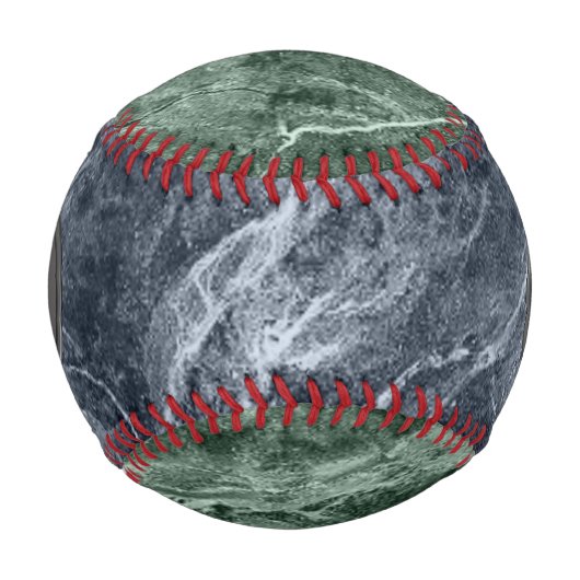 Zwei farbige Marmor-Monogramm - Wählen Sie Ihre Fa Baseball (Vorderseite)