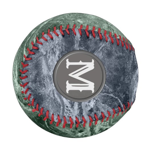 Zwei farbige Marmor-Monogramm - Wählen Sie Ihre Fa Baseball (Vorderseite Links)