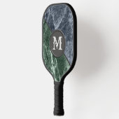 Zwei farbige Marmor-Monogramm - Wählen Sie Ihre Fa Pickleball Schläger (Links)