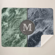 Zwei farbige Marmor-Monogramm - Wählen Sie Ihre Fa