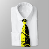 Zwei farbige, schwarz wirbelnde Krawatte (Gebunden)