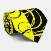 Zwei farbige, schwarz wirbelnde Krawatte (Gerollt)