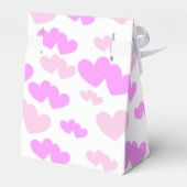 Zwei Farbtöne mit doppeltem Herzmuster Geschenkschachtel (Rückseite)