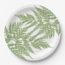 Zwei Farn-Wedel-Silhouette