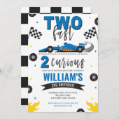 Zwei Fast 2 Curry Blue Einladung (Vorne/Hinten)