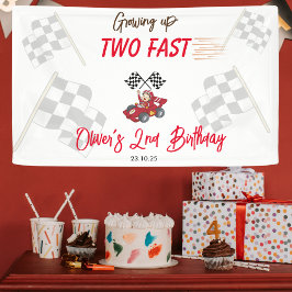 Zwei Fast 2. Geburtstagsbanner Banner