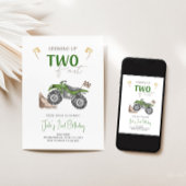 ZWEI Fast 4 Wheeler Quad Bike Einladung zum Geburt