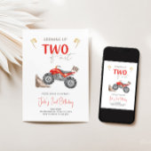 ZWEI Fast 4 Wheeler Quad Bike Einladung zum Geburt