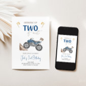 ZWEI Fast 4 Wheeler Quad Bike Einladung zum Geburt