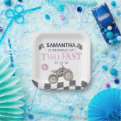 Zwei Fast Birthday Dirt Bike Thema Pappteller (Party)