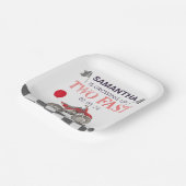 Zwei Fast Birthday Dirt Bike Thema Pappteller (Gewinkelt)