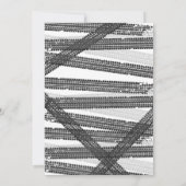 Zwei Fast Birthday Party Blue Race Auto 2. Geburts Einladung (Rückseite)