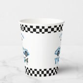 Zwei Fast Blue Rennwagen Kinder 2. Geburtstag Pappbecher (Rechts)