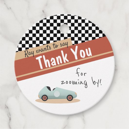 Zwei Fast Car Thema Einzigartig Gelb Rot Schwarz E Geschenkanhänger (Vorderseite)