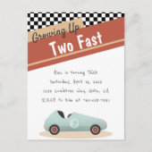 Zwei Fast Car Thema Einzigartig Gelb Rot Schwarz E Postkarte (Vorderseite)