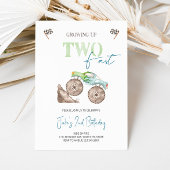 ZWEI FAST Light Green Monster Truck Einladung