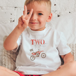 ZWEI Fast Red Dirt Bike Geburtstagsbike T - Shirt