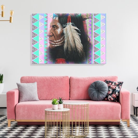 Zwei Feathers Leinwanddruck (Insitu (Wohnzimmer))