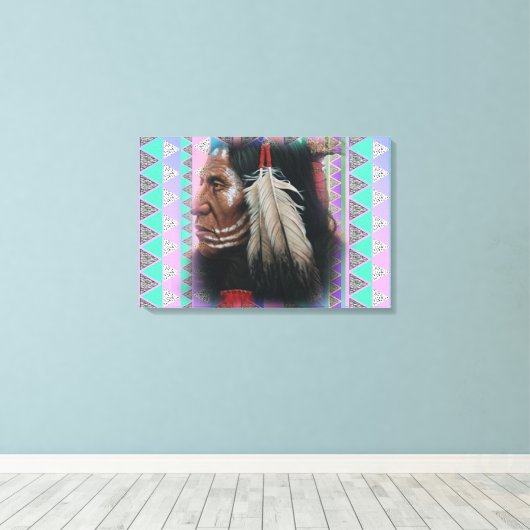 Zwei Feathers Leinwanddruck (Insitu (Holzboden))