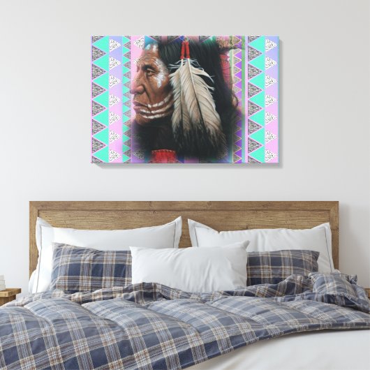 Zwei Feathers Leinwanddruck (Insitu (Schlafzimmer))