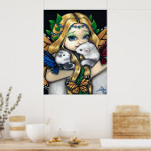 Zwei Fee Ferrets ART PRINT Feenfreitage Fantasie Poster (Küche)