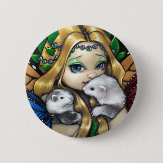 "Zwei Feen-Frettchen-" Knopf Button