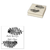 Zwei Ferns Brautparty Rubber Briefmarke personalis Gummistempel (Stempel)
