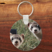 Zwei Ferrets Schlüsselanhänger (Vorderseite)