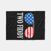 Zwei Fiddy Aamerica 250 Design Fleecedecke (Vorderseite (Horizontal))