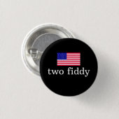 Zwei Fiddy Button (Vorne & Hinten)