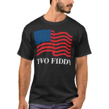 Zwei Fiddy Patriotisches T-Shirt, 2 Fiddy 250. Jub