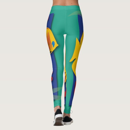 Zwei Fische Leggings (Rückseite)