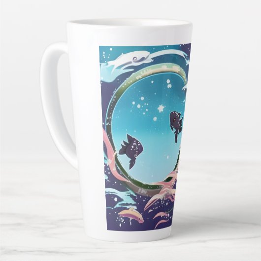 Zwei Fische Milchtasse (Linke Ecke)