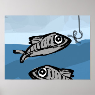 Zwei Fische Poster