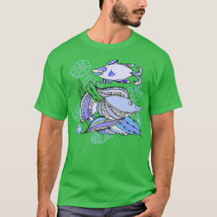 Zwei Fische und Cockleshells T-Shirt