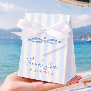 Zwei Fische weniger Brautparty-Dankeschön Geschenkschachtel