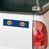 ZWEI Flagge Atlanta, Georgien Autoaufkleber (Auf Lkw)