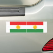 ZWEI Flagge Kurdistans Autoaufkleber (Auf Auto)