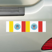 ZWEI Flagge von Columbus, Ohio Autoaufkleber (Auf Auto)