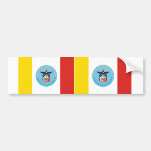 ZWEI Flagge von Columbus, Ohio Autoaufkleber