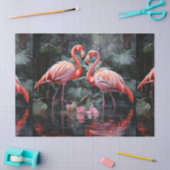 Zwei Flamingos Dekoupage Tissue Paper Seidenpapier (Basteln)