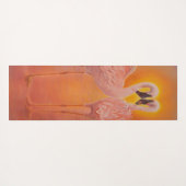 Zwei Flamingos in Liebe Yogamatte (Rückseite (Horizontal))