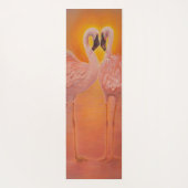 Zwei Flamingos in Liebe Yogamatte (Rückseite)