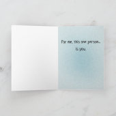 ZWEI Flammensteine verbinden das eine Gedicht Feiertagskarte (Innenseite)