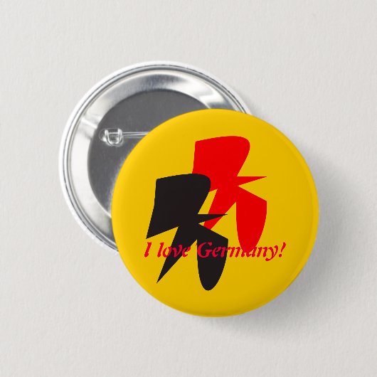 Zwei Fliegen Vogel-Knopf Button (Vorne & Hinten)